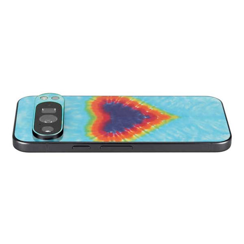 Liquid Blue Tie Dye Heart Pixel 9 Pro XL Skin